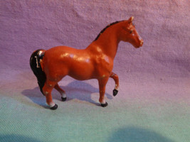 Miniature Dollhouse Farmhouse Country Side Brown Horse Figure - $3.22