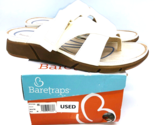Baretraps Nalani Casual Comfort Slide Sandals- White, US 9.5M *used* - £18.68 GBP