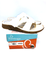 Baretraps Nalani Casual Comfort Slide Sandals- White, US 9.5M *used* - £18.68 GBP