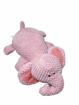 Pink Elephant Squeaky Plush Dog Toy With Krinkle Ears - £6.24 GBP