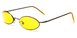 New Round Orange Lens Womens Sunglasses Deco Retro 90&#39;S UV400 EYEDCLR16001 - £8.28 GBP