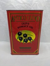 **EMPTY TIN* Antico Ulivo Olive Pomace Oil Tin 6 1/2&quot; X 4&quot; X 9 1/2&quot; - $158.39