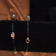 Pair of Black/Stone Bracelets - £3.92 GBP