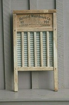 Vintage Primitive Wall Art Wooden National Washboard 701 Zinc King Top Notch USA - £47.47 GBP