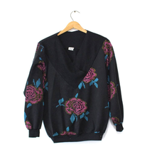 Vintage Flower Sweatshirt Medium - £25.22 GBP