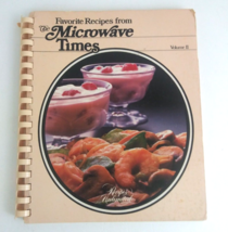 Vintage 1983 Favorite Recipes From The Microwave Times Spiralbound Cookbook - £7.47 GBP