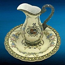 Vintage Footed Urn Vase w/ Large Matching Platter Plate TOYO TRADING - $98.99