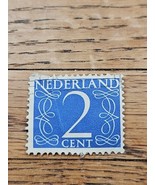 Netherlands Stamp Blue 2c Used 283 - $18.27 MXN