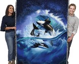 Jerry Lofaro&#39;S Jl Orca Wave Blanket Is A Woven Cotton Throw That Feature... - $77.99
