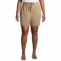 Terra &amp; Sky Women&#39;s  Size 4X (28W-30W) Utility Shorts Color Beige (LOC G... - $23.75