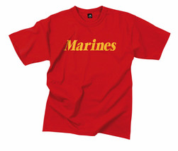 New 2XL Short Sleeve Tshirt Red Marines Tee Shirt Rothco 60163 - £11.79 GBP