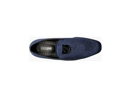 Stacy Adams Men Shoes Swagger Studded Slip On Satin Navy Formal 25228-410 image 5