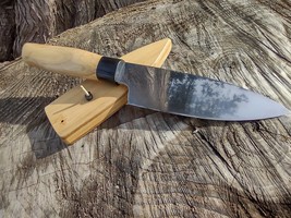 Hand forged spear point chef knife, Funayuki. - £202.07 GBP