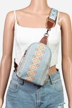 Fame Geometric Wide Strap Crossbody Bag - $37.13