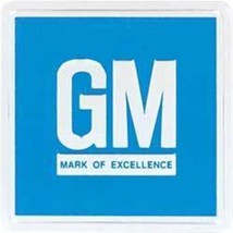 Embossed Blue GM Mark of Excellence Driver Door Jamb Reflector Decal 3M ... - $10.57