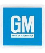 Embossed Blue GM Mark of Excellence Driver Door Jamb Reflector Decal 3M ... - $13.71 CAD