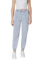 Desigual Women Jeans - L L32 Light blue Designer Jogger Pants with Cuffe... - $134.78 CAD