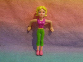 McDonald&#39;s 2006 Mattel Polly Pocket Figure Blonde Green Pants / Pink Top - £1.23 GBP