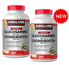 2 Packs Kirkland Signature  Glucosamine &amp; Chondroitin, 280 Tablets - £40.08 GBP