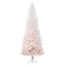 HOMCOM 6ft Pink &amp; White Pencil Fir Artificial Christmas Tree - $94.99