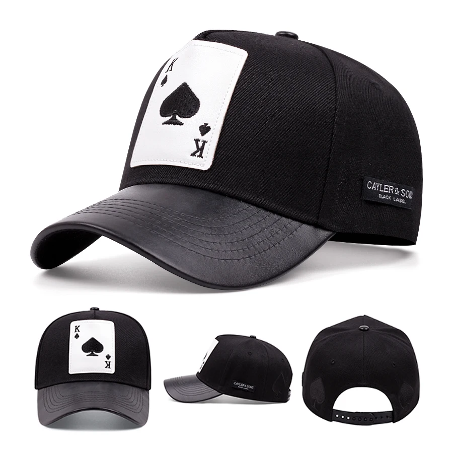 Fashion Baseball Caps Men Poker Embroidery Mens Snapback Cap Women Visor Hats - £10.35 GBP+