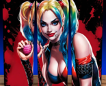 Harley Quinn Pulling Pink Grenade Pin Comic Book Superhero Cup Mug Tumbl... - £15.53 GBP