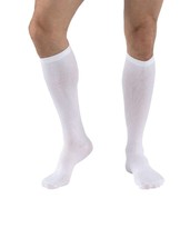 Activa Men&#39;s Dress Socks Ribbed Style 15-20mmHg (White) Small - $19.40
