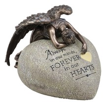 Ebros Guardian Mourning Angel Cremation Urn Forever in Our Hearts 13.25&quot;H - £128.34 GBP