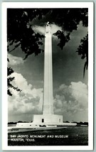 RPPC San Jacinto Monumento Houston Texas Tx Unp Cartolina H2 - £3.16 GBP