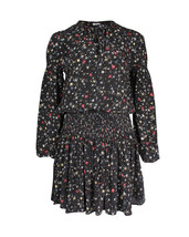 Anine Bing Printed Martha Dress In Silk Women Black S - £137.96 GBP