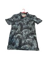 Travis Mathew Polo Shirt Mens Large Blue Floral Hawaiian Short Sleeve Golf - $434.10 MXN