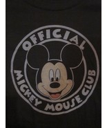 NWT - OFFICIAL MICKEY MOUSE CLUB Size Youth M Black &amp; Gray Long Sleeves Tee - £4.70 GBP