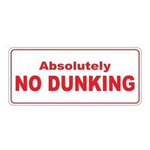 Absolutely No Dunking Retro Vintage Style Sticker UV Decal Water Resista... - $91.67 MXN