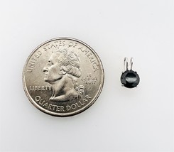 0.50ctw Round Jet Black Natural Diamond Pendant 14K Solid White Gold - $277.18