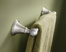 Delta Crestfield Collection Satin Nickel Towel Bar 24 in. L Die Cast Zin... - €18,44 EUR