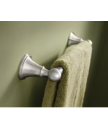 Delta Crestfield Collection Satin Nickel Towel Bar 24 in. L Die Cast Zin... - $397.33 MXN