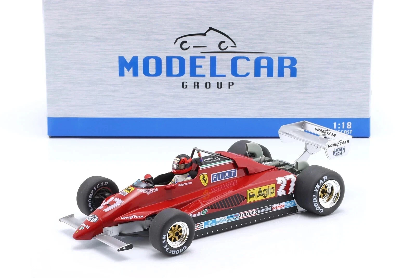 MCG Ferrari 126C2 F1 GP Belgium 1982 Scuderia Ferrari SpA SEFAC #27 1:18 - $109.99