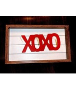 WALL PLAQUE XOXO hugs and kisses  LOVE   HANGING new - $302.61 MXN