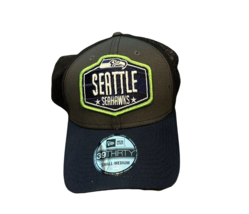 NWT New Seattle Seahawks New Era 39Thirty Draft Trucker Mesh S/M Flex-Fit Hat - £18.94 GBP