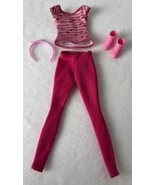 Barbie/Fashion Doll Top, Pants, Sneakers, Headband 4 Piece Lot - £10.69 GBP