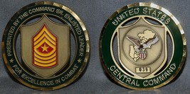 Big Rare Centcom Command Sr Enlisted Combat Award - For Excellence In Combat - £38.71 GBP