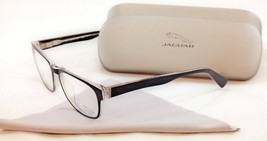 Authentic Jaguar Eyeglasses Frame 39107-8738 Matte Black Crystal Plastic Germany - £124.64 GBP