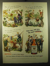 1950 Hiram Walker Imperial Whiskey Advertisement - art by Albert Dorne - £14.50 GBP