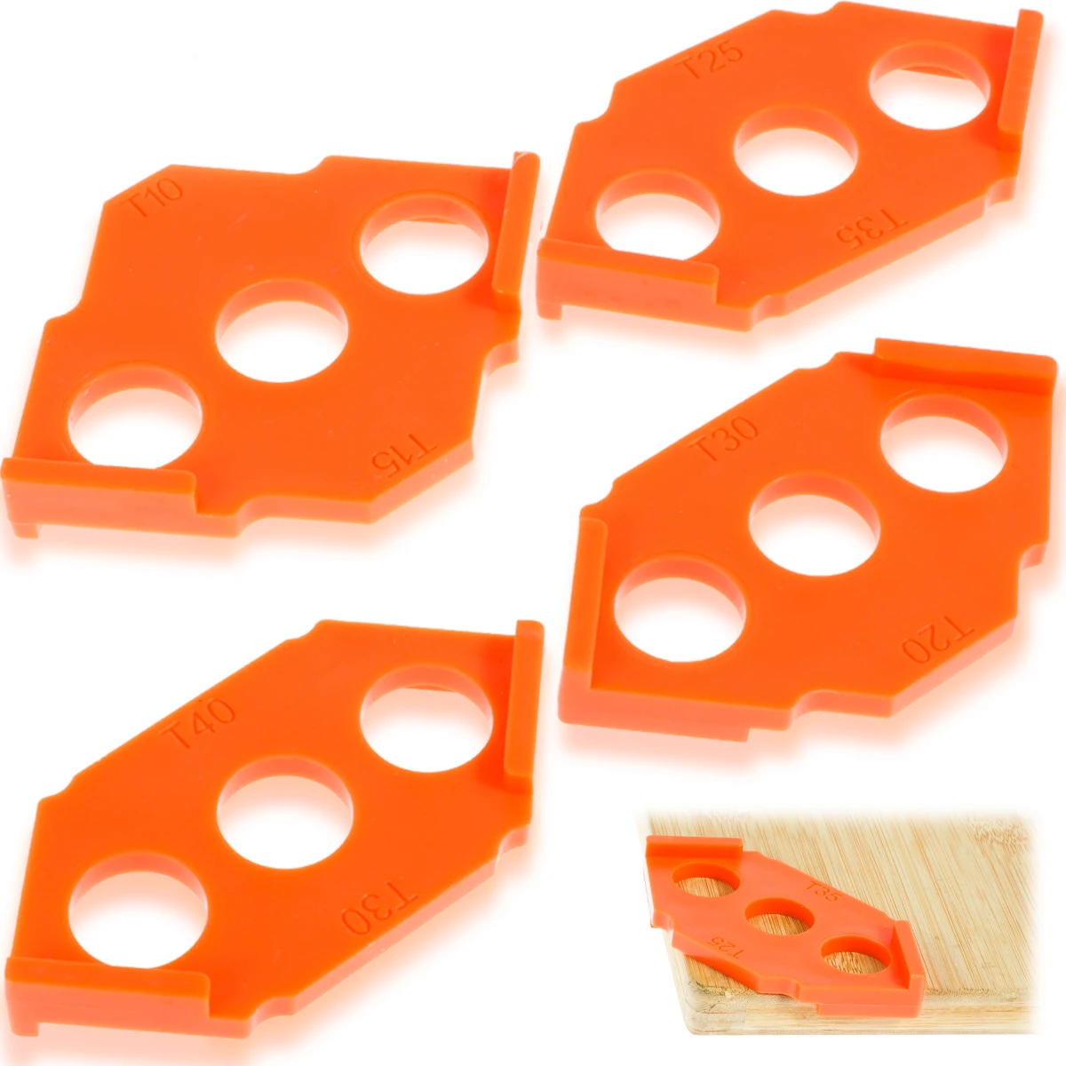 4Pcs Radius Jig Router Templates Plastic Corner Routing Template Profess... - $64.84