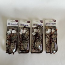 LOT OF 4 FOSTER GRANT  READING GLASSES +3.25 NEW WITH CASE - £16.39 GBP