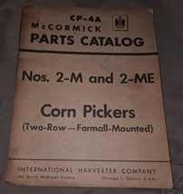 McCormick International Parts Catalog 2M 2ME Farmall Corn Picker Two Row... - £20.58 GBP