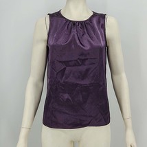 Le Suit Satin Sleeveless Tank Top, Size 4 - £18.64 GBP