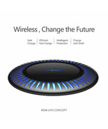 Techno S Fast Digital USB Wireless Charger with Night Light LED - Black/... - $35.99
