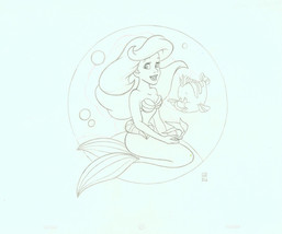 Jon Pinto Original Art SIGNED Walt Disney World Park Little Mermaid Wrist Watch - $98.99