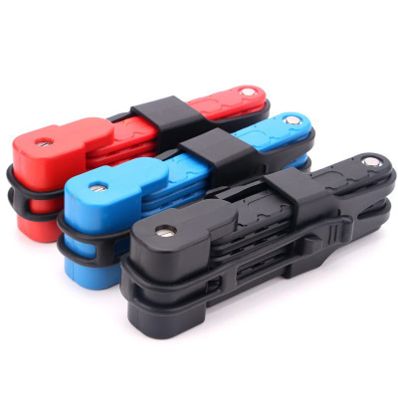 Folding lock bicycle anti-theft lock tool mountain bike riding equipment motorcy - £73.31 GBP